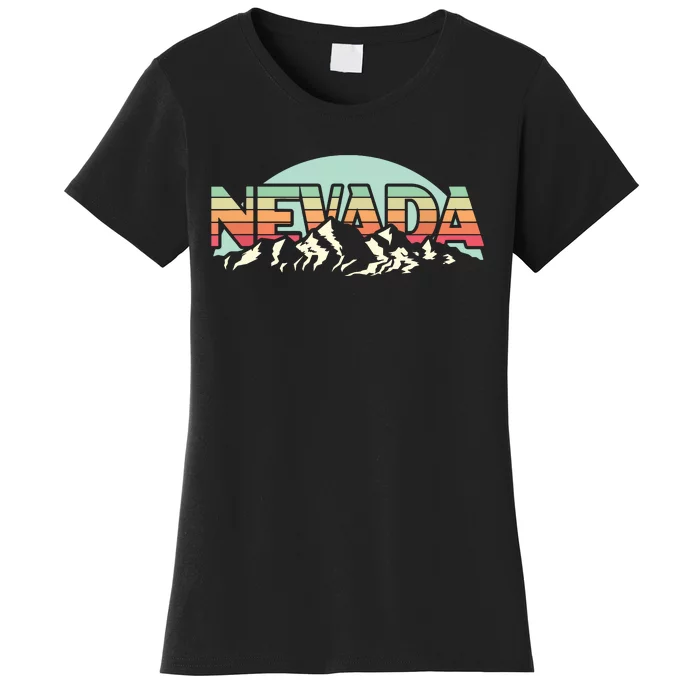 American State Nevada Vintage Mountain Nature Hiking Women's T-Shirt