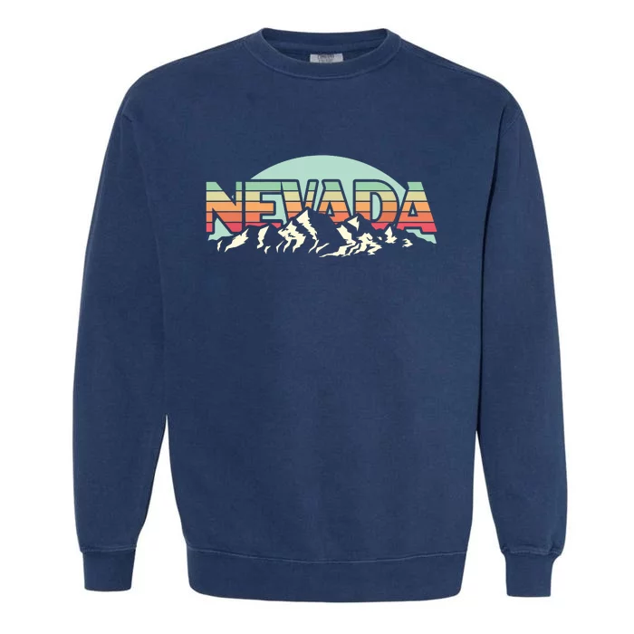 American State Nevada Vintage Mountain Nature Hiking Garment-Dyed Sweatshirt