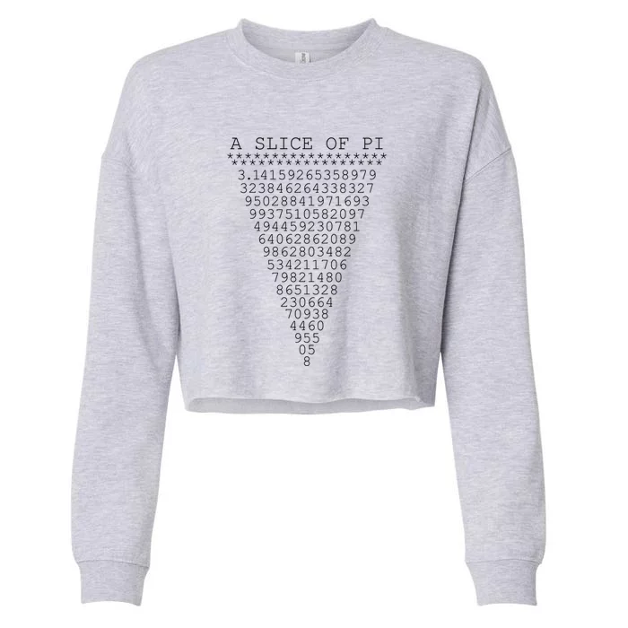 A Slice Of Pi Cropped Pullover Crew