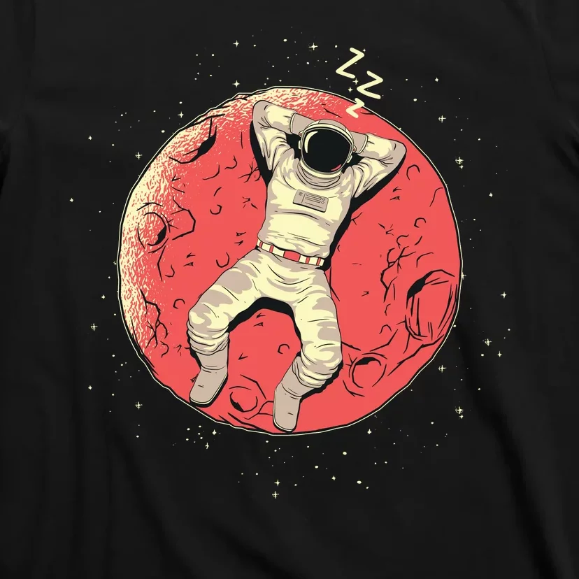 Astronaut Sleeping On Moon T-Shirt