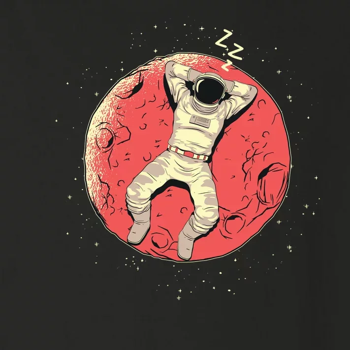 Astronaut Sleeping On Moon Toddler Long Sleeve Shirt