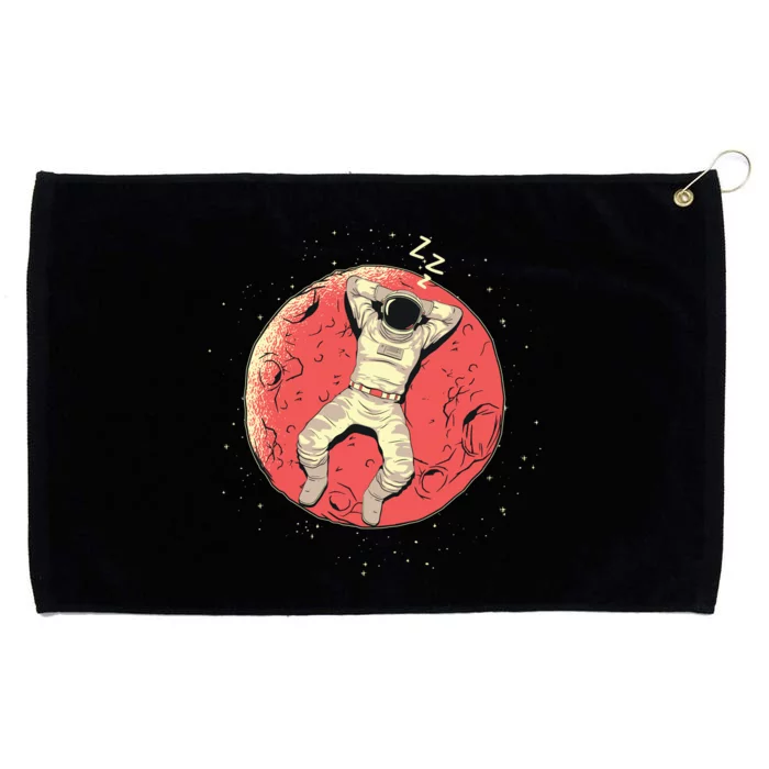 Astronaut Sleeping On Moon Grommeted Golf Towel