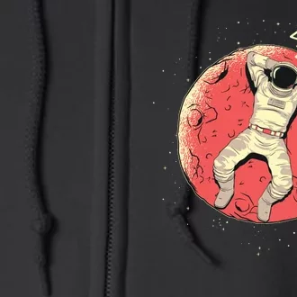 Astronaut Sleeping On Moon Full Zip Hoodie