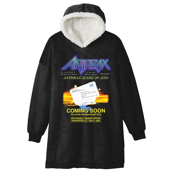 Anthrax Scare Of 2001 Hooded Wearable Blanket