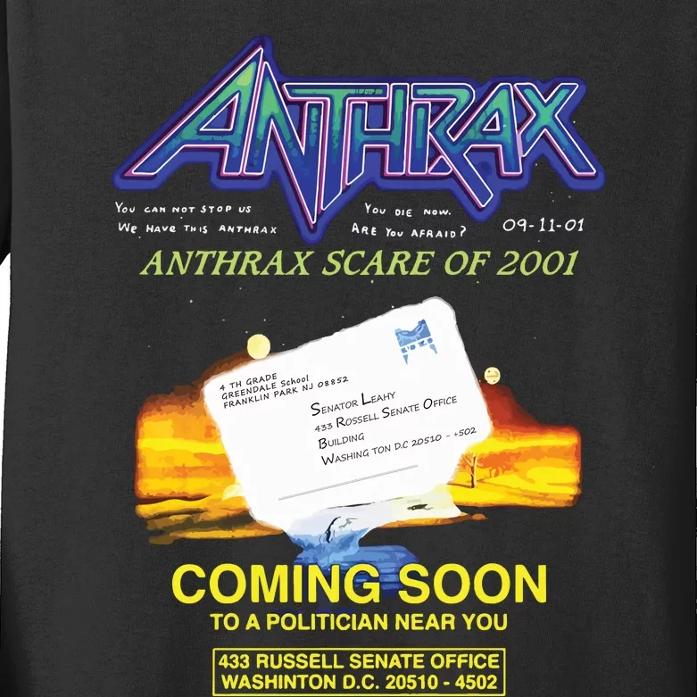 Anthrax Scare Of 2001 Kids Long Sleeve Shirt