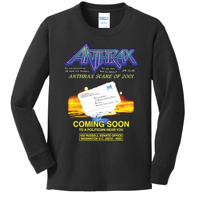 Anthrax Scare Of 2001 Kids Long Sleeve Shirt