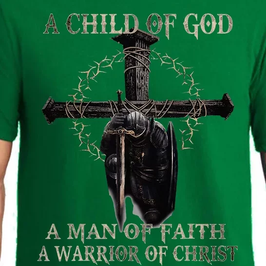 A Son Of God A Man Of Faith A Warrior Of Christ Christian Pajama Set