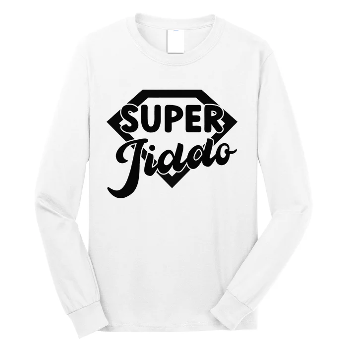 Arab Superhero Pop Funny Arab Grandpa Super Jiddo Long Sleeve Shirt