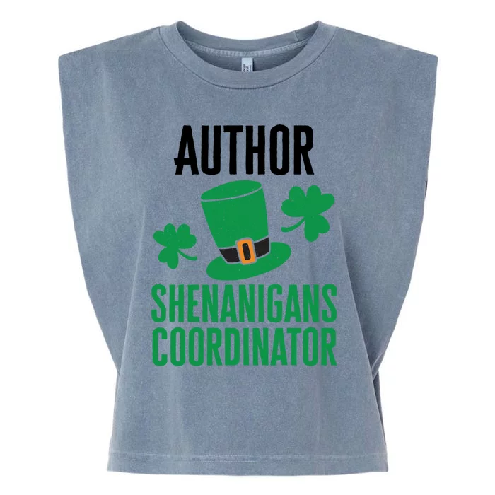 Author St Patricks Day Shenanigans Coordinator Cute Gift Garment-Dyed Women's Muscle Tee