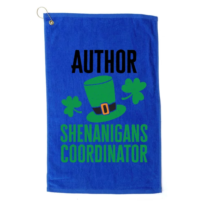 Author St Patricks Day Shenanigans Coordinator Cute Gift Platinum Collection Golf Towel