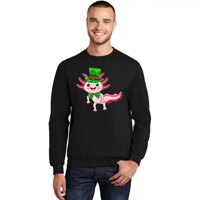 Axolotl St PatrickS Day With A Leprechaun Hat Gift Sweatshirt