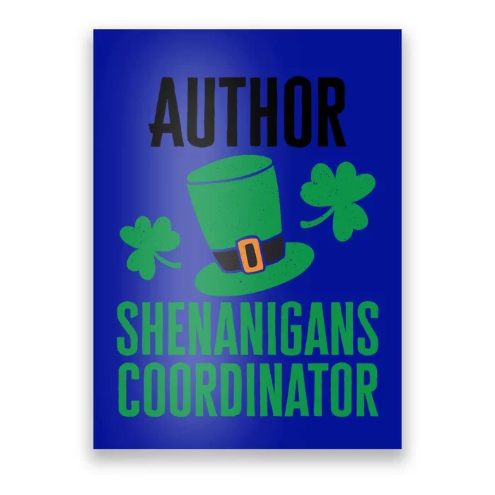 Author St Patricks Day Shenanigans Coordinator Gift Poster