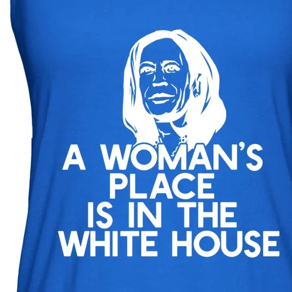 A S Place Is In The White House Kamala Harris Meme Meaningful Gift Ladies Essential Flowy Tank