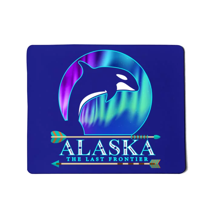 Alaska State Pride Alaska Northern Lights Alaskan Orca Whale Mousepad