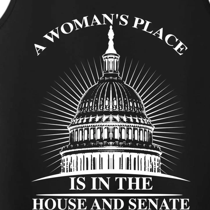 A S Place Is In The House And Senate Funny Gift Performance Tank