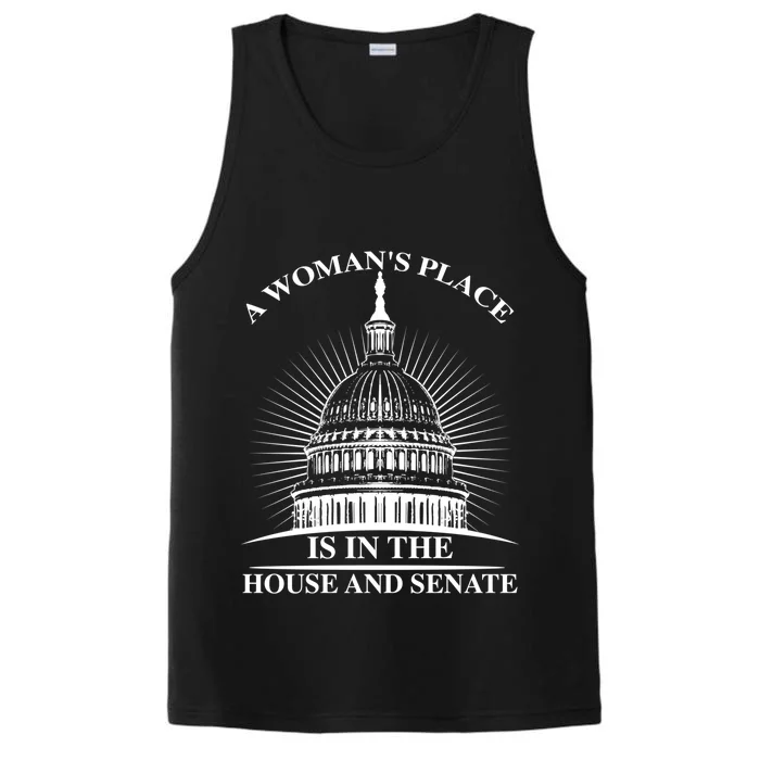 A S Place Is In The House And Senate Funny Gift Performance Tank