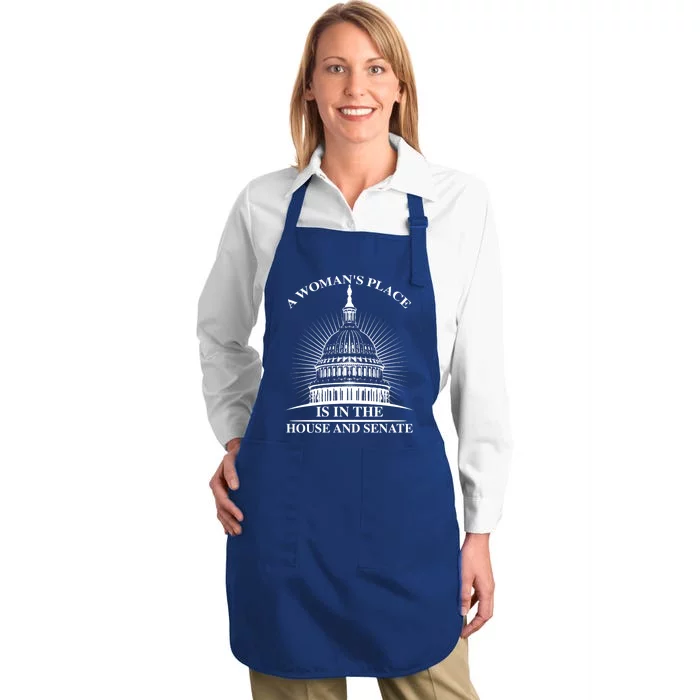 A S Place Is In The House And Senate Funny Gift Full-Length Apron With Pocket