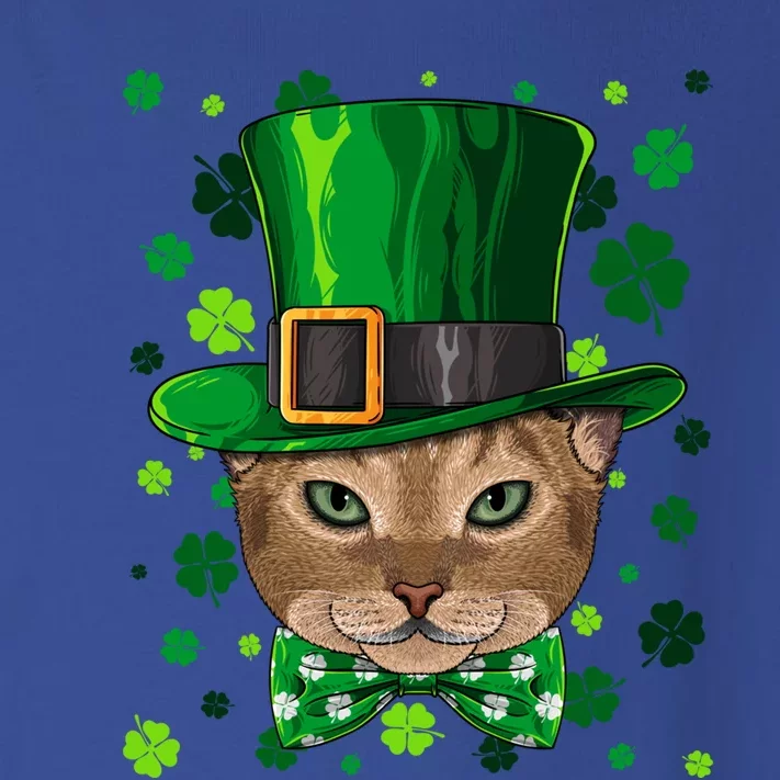 Abyssinian St Patricks Day Cat Leprechaun Hat Shamrock Funny Gift Toddler Long Sleeve Shirt