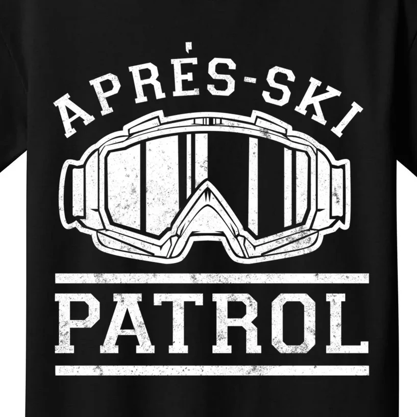 Apres Ski Patrol Meaningful Gift Kids T-Shirt