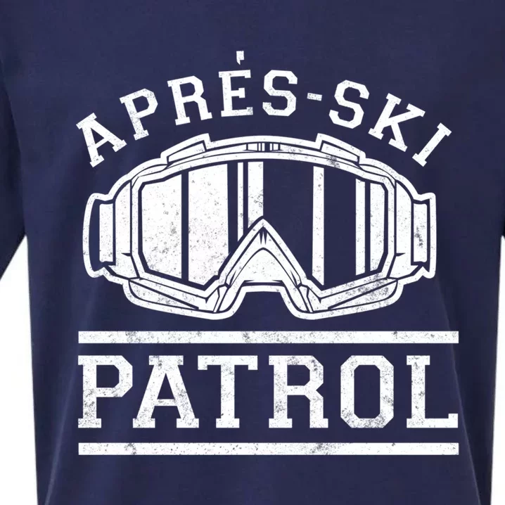 Apres Ski Patrol Meaningful Gift Sueded Cloud Jersey T-Shirt