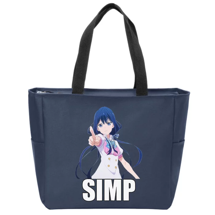 ANIME SIMP POINTING Zip Tote Bag