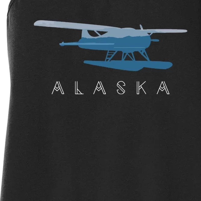 Alaska Sea Plane Seaplane Pilot Alaskan Landscape Women's Racerback Tank