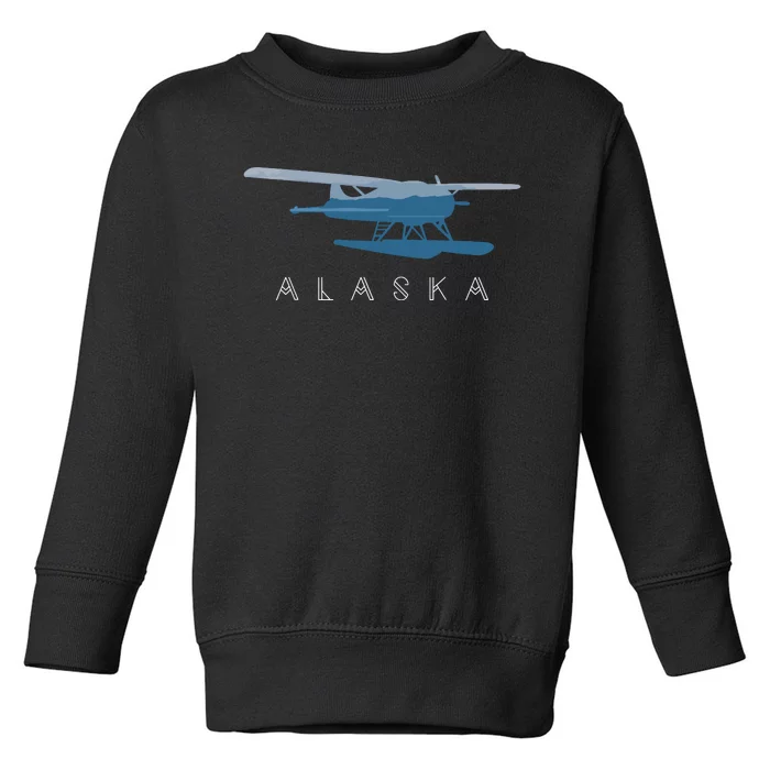 Alaska Sea Plane Seaplane Pilot Alaskan Landscape Toddler Sweatshirt