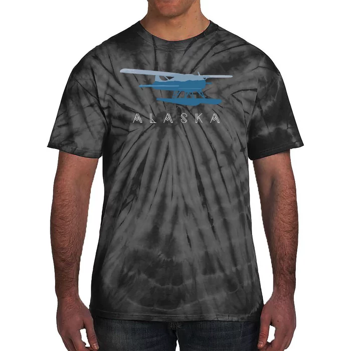 Alaska Sea Plane Seaplane Pilot Alaskan Landscape Tie-Dye T-Shirt