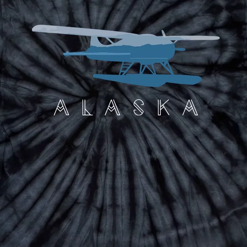 Alaska Sea Plane Seaplane Pilot Alaskan Landscape Tie-Dye T-Shirt