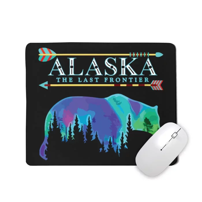 Alaska State Pride Alaska Northern Lights Alaskan Bear Mousepad