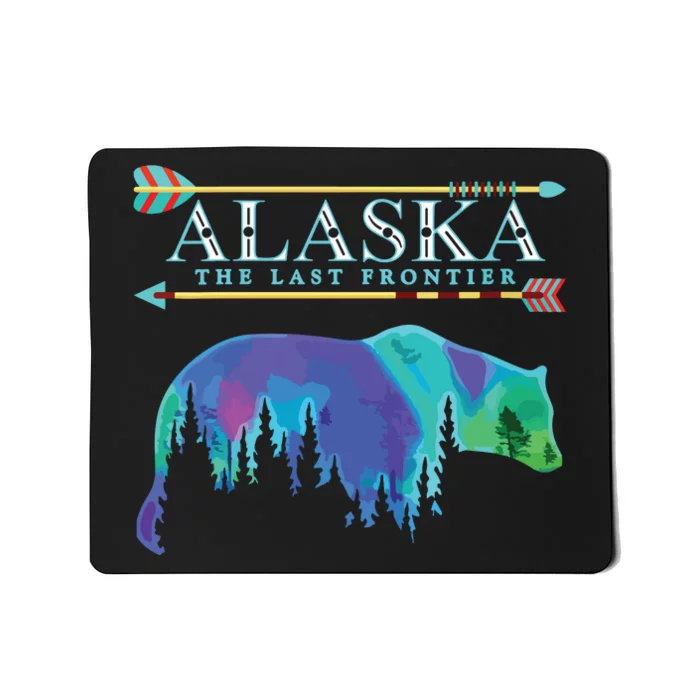 Alaska State Pride Alaska Northern Lights Alaskan Bear Mousepad