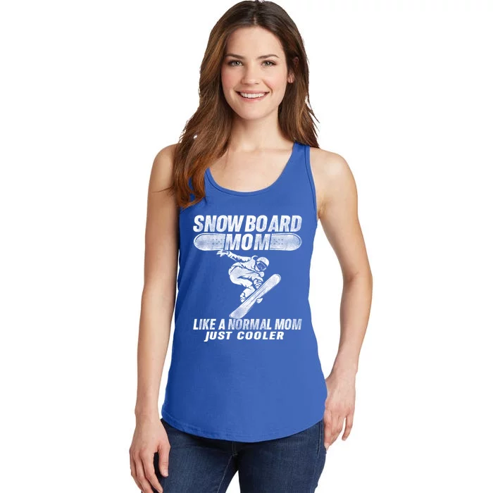 Apres Ski Party Clothes Mountain Snowboarder Snowboard Mom Gift Ladies Essential Tank