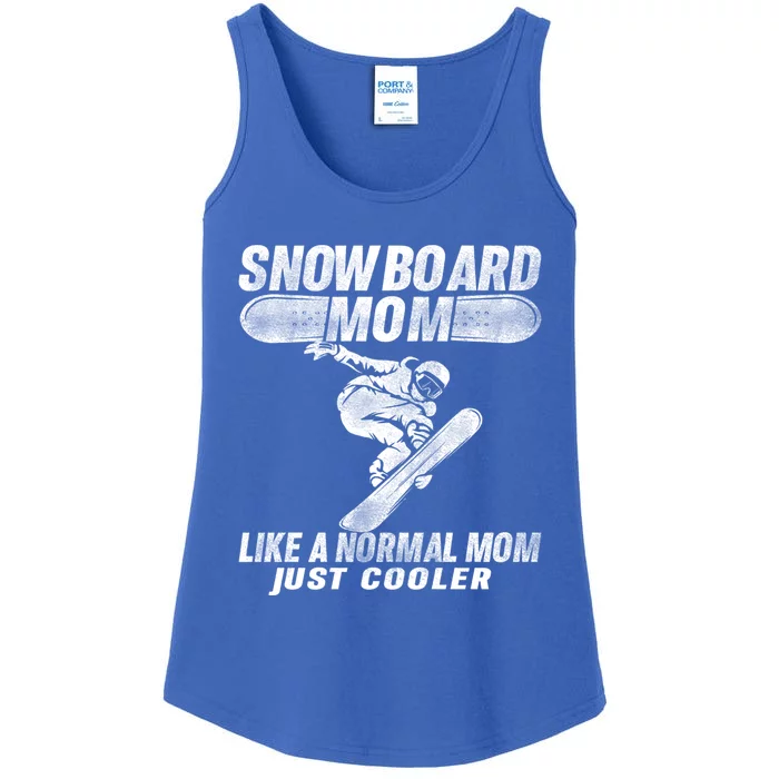 Apres Ski Party Clothes Mountain Snowboarder Snowboard Mom Gift Ladies Essential Tank