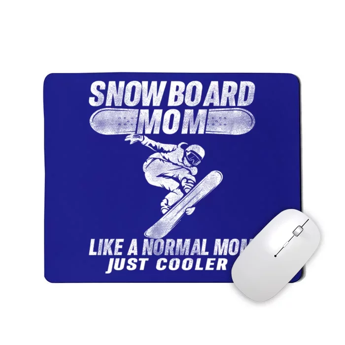 Apres Ski Party Clothes Mountain Snowboarder Snowboard Mom Gift Mousepad