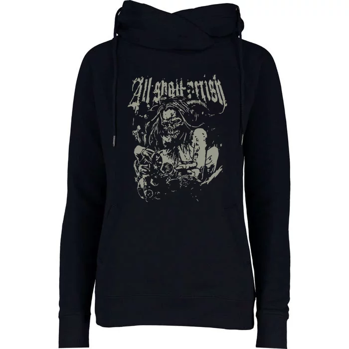 All Shall Perish Bird Flu Womens Funnel Neck Pullover Hood