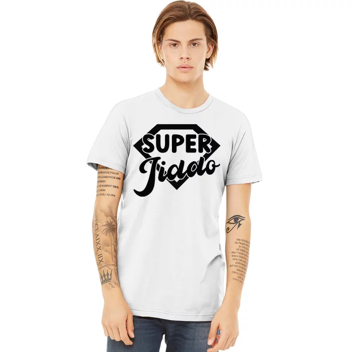 Arab Superhero Pop Funny Arab Grandpa Super Jiddo Premium T-Shirt