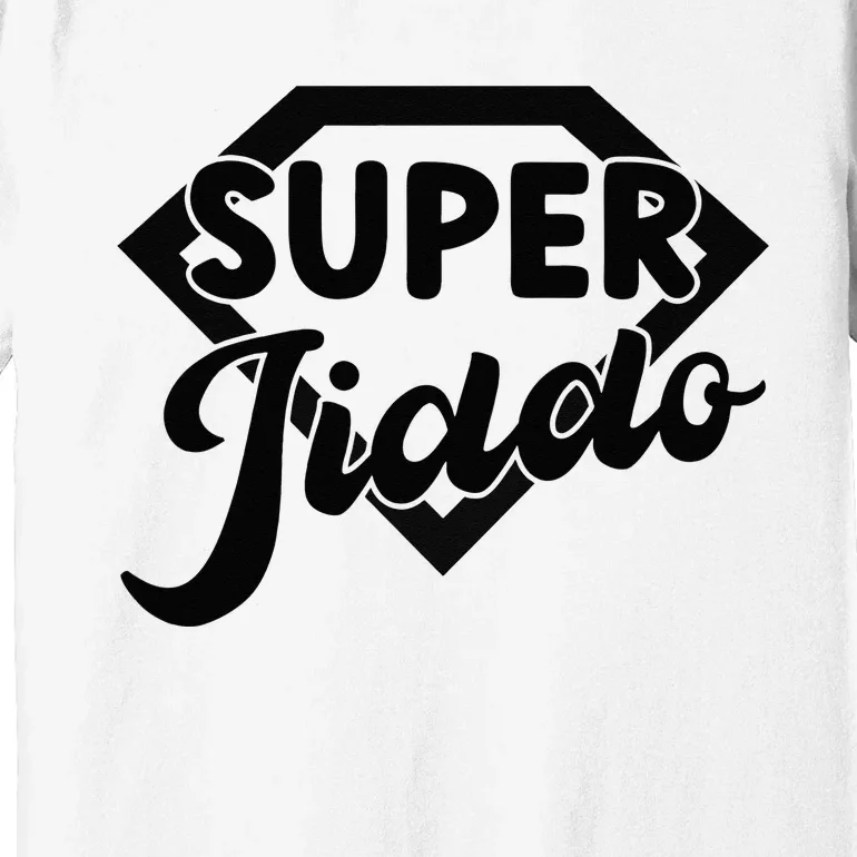 Arab Superhero Pop Funny Arab Grandpa Super Jiddo Premium T-Shirt