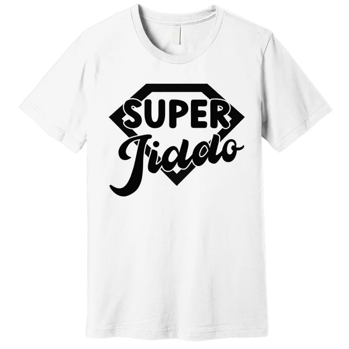 Arab Superhero Pop Funny Arab Grandpa Super Jiddo Premium T-Shirt