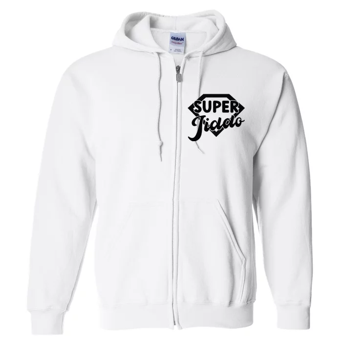 Arab Superhero Pop Funny Arab Grandpa Super Jiddo Full Zip Hoodie