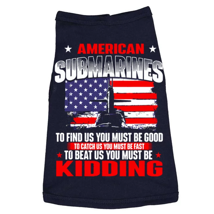 American Submarines Patriotic Navy US Veteran Submariner Doggie Tank