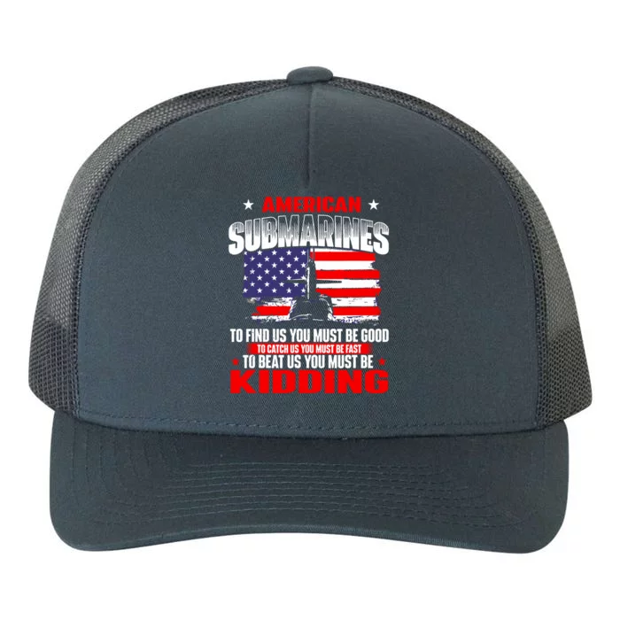 American Submarines Patriotic Navy US Veteran Submariner Yupoong Adult 5-Panel Trucker Hat