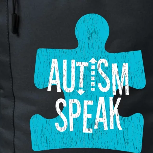 Autism Speak Puzzle Piece Support Autistic Awareness Gift Daily Commute Backpack