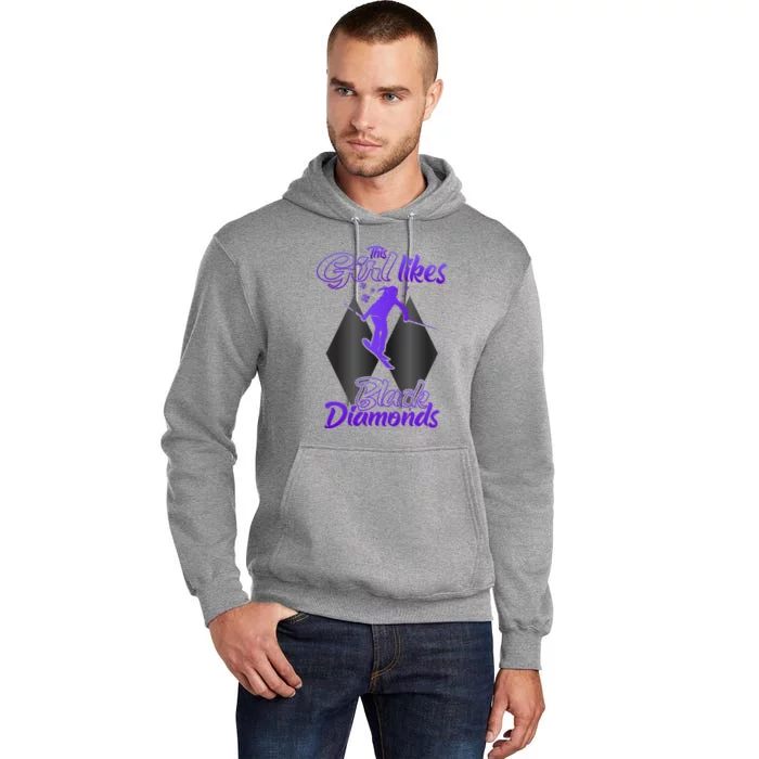 Apres Ski Party Outfit This Likes Black Diamonds Skiing Gift Tall Hoodie