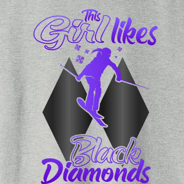 Apres Ski Party Outfit This Likes Black Diamonds Skiing Gift Women's Crop Top Tee