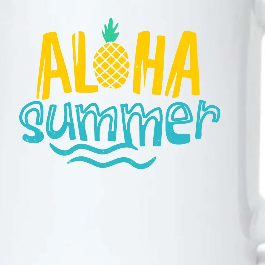 Aloha Summer Pineapple Tropical Black Color Changing Mug