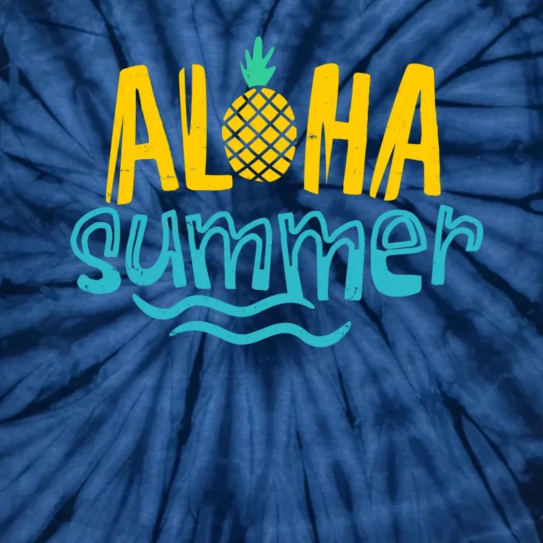 Aloha Summer Pineapple Tropical Tie-Dye T-Shirt