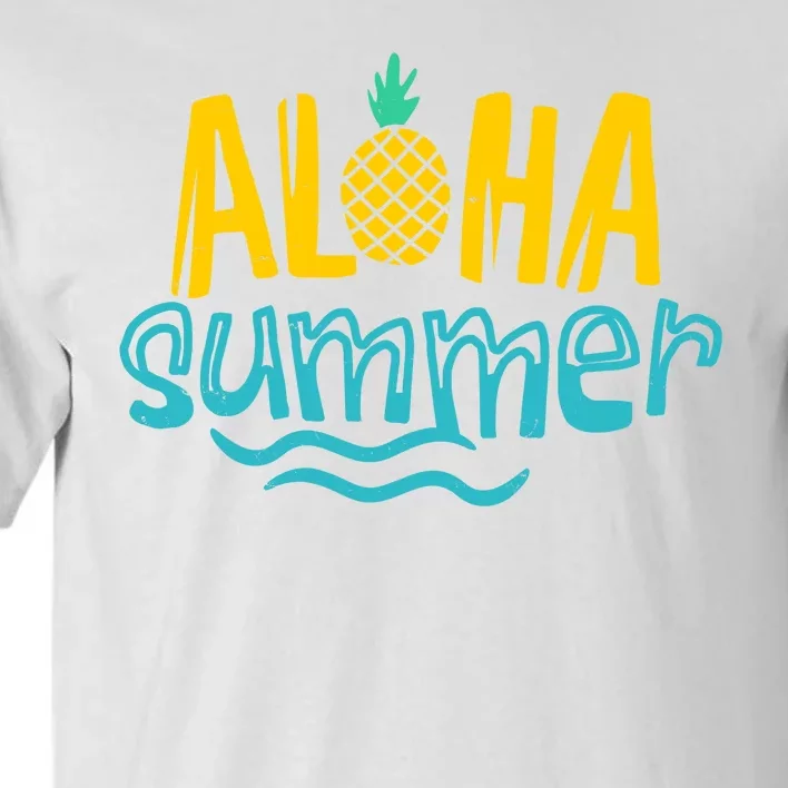 Aloha Summer Pineapple Tropical Tall T-Shirt