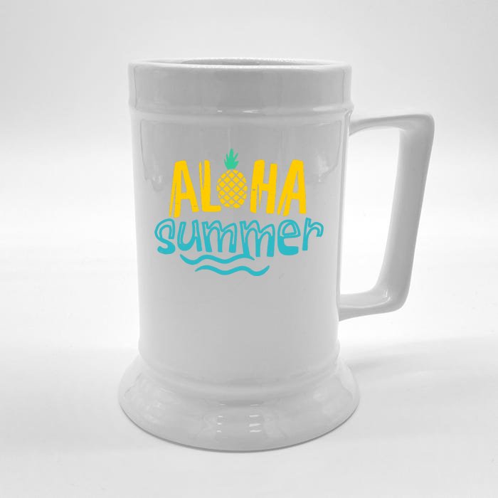 Aloha Summer Pineapple Tropical Front & Back Beer Stein