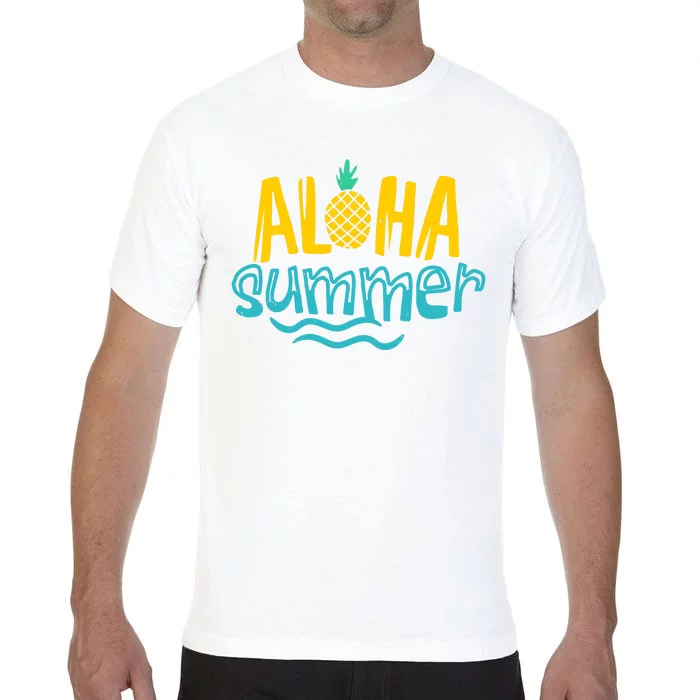 Aloha Summer Pineapple Tropical Comfort Colors T-Shirt