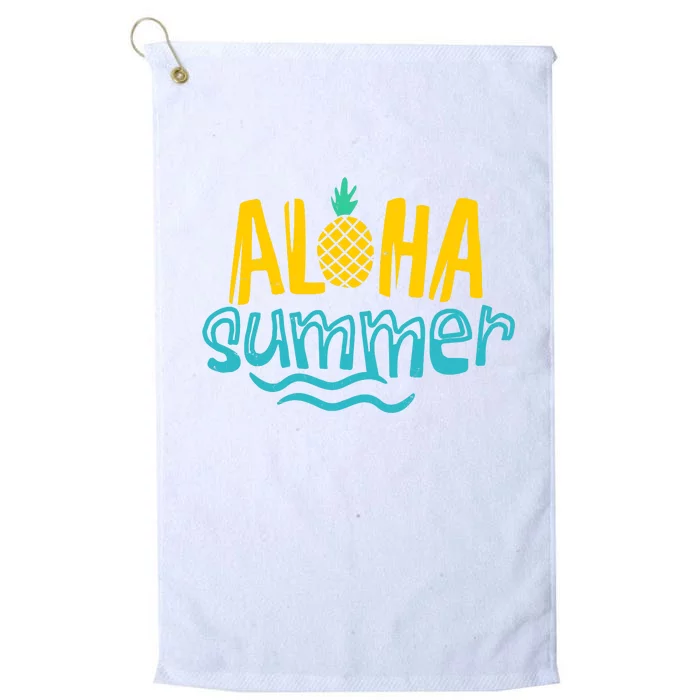 Aloha Summer Pineapple Tropical Platinum Collection Golf Towel